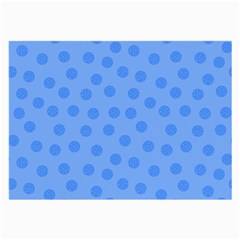 Dots With Points Light Blue Large Glasses Cloth by AinigArt