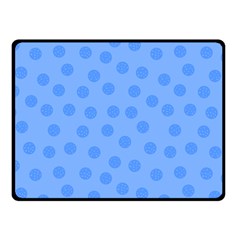 Dots With Points Light Blue Fleece Blanket (small) by AinigArt