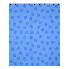 Dots With Points Light Blue Shower Curtain 60  X 72  (medium)  by AinigArt