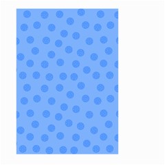 Dots With Points Light Blue Large Garden Flag (two Sides) by AinigArt