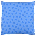 Dots With Points Light Blue Large Cushion Case (One Side) Front