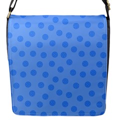 Dots With Points Light Blue Flap Closure Messenger Bag (s) by AinigArt