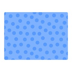 Dots With Points Light Blue Double Sided Flano Blanket (mini)  by AinigArt