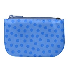 Dots With Points Light Blue Large Coin Purse