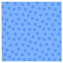 Dots With Points Light Blue Wooden Puzzle Square