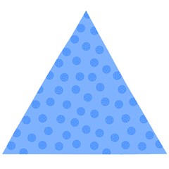 Dots With Points Light Blue Wooden Puzzle Triangle by AinigArt