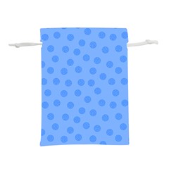 Dots With Points Light Blue Lightweight Drawstring Pouch (m) by AinigArt