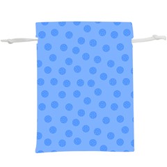 Dots With Points Light Blue  Lightweight Drawstring Pouch (xl) by AinigArt