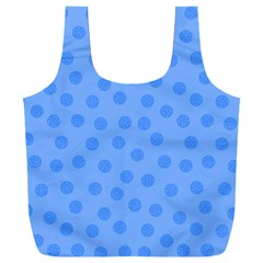 Dots With Points Light Blue Full Print Recycle Bag (xxl)