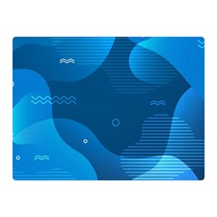 Abstract Classic Blue Background Double Sided Flano Blanket (mini)  by Vaneshart