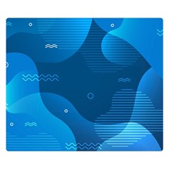 Abstract Classic Blue Background Double Sided Flano Blanket (small)  by Vaneshart