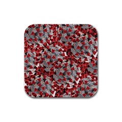 Covid 19 Rubber Square Coaster (4 Pack) 