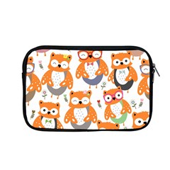 Cute Colorful Owl Cartoon Seamless Pattern Apple Macbook Pro 13  Zipper Case by Vaneshart