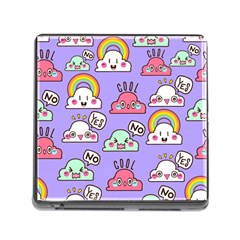 Cloud Seamless Pattern Memory Card Reader (square 5 Slot) by Vaneshart