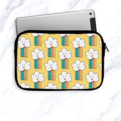 Smile Cloud Rainbow Pattern Yellow Apple Ipad Mini Zipper Cases by Vaneshart