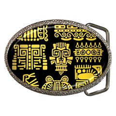 American Golden Ancient Totems Belt Buckles by Vaneshart