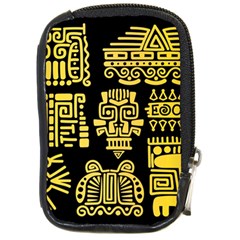 American Golden Ancient Totems Compact Camera Leather Case by Vaneshart