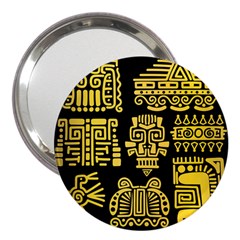 American Golden Ancient Totems 3  Handbag Mirrors