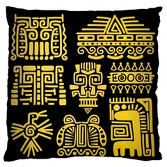 American Golden Ancient Totems Standard Flano Cushion Case (one Side) by Vaneshart