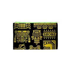 American Golden Ancient Totems Cosmetic Bag (xs) by Vaneshart