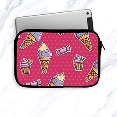 Seamless Pattern Patches With Ice Cream Apple Ipad Mini Zipper Cases by Vaneshart