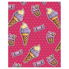 Seamless Pattern Patches With Ice Cream Drawstring Bag (small) by Vaneshart