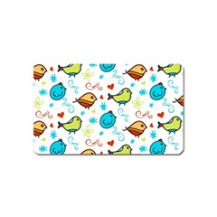 Birds Pattern Design Magnet (name Card) by Vaneshart