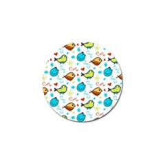 Birds Pattern Design Golf Ball Marker (10 Pack) by Vaneshart