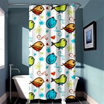 Birds Pattern Design Shower Curtain 36  x 72  (Stall)  Curtain(36 X72 ) - 33.26 x66.24  Curtain(36 X72 )