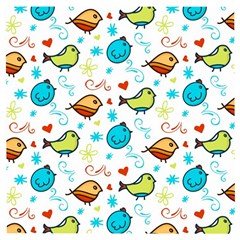 Birds Pattern Design Wooden Puzzle Square by Vaneshart