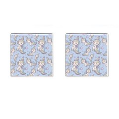 Pattern With Cute Unicorns Cufflinks (square) by Vaneshart