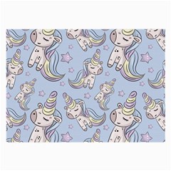 Pattern With Cute Unicorns Large Glasses Cloth (2 Sides) by Vaneshart