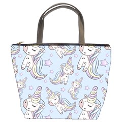 Pattern With Cute Unicorns Bucket Bag by Vaneshart