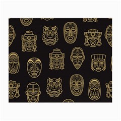 Indian Aztec African Historic Tribal Mask Seamless Pattern Small Glasses Cloth (2 Sides) by Vaneshart