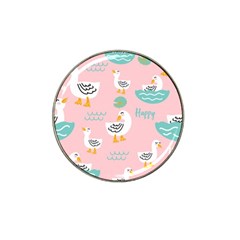 Cute Happy Duck Gift Card Design Seamless Pattern Template Hat Clip Ball Marker (10 Pack) by Vaneshart