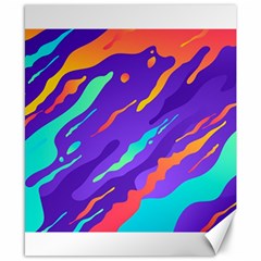 Multicolored Abstract Background Canvas 8  X 10  by Vaneshart