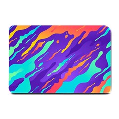 Multicolored Abstract Background Small Doormat  by Vaneshart