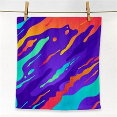 Multicolored Abstract Background Face Towel by Vaneshart