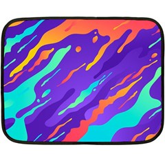 Multicolored Abstract Background Fleece Blanket (mini) by Vaneshart