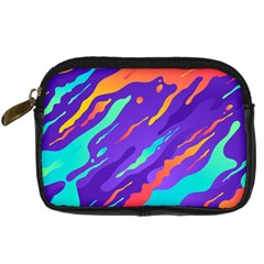 Multicolored Abstract Background Digital Camera Leather Case by Vaneshart