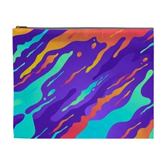 Multicolored Abstract Background Cosmetic Bag (xl)