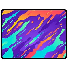 Multicolored Abstract Background Fleece Blanket (large)  by Vaneshart