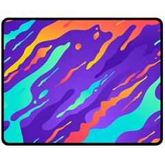 Multicolored Abstract Background Fleece Blanket (medium)  by Vaneshart