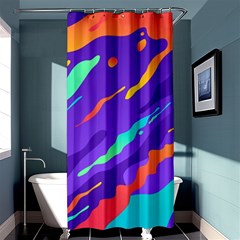 Multicolored Abstract Background Shower Curtain 36  X 72  (stall)  by Vaneshart