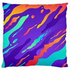 Multicolored Abstract Background Large Cushion Case (one Side) by Vaneshart