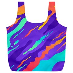 Multicolored Abstract Background Full Print Recycle Bag (xl) by Vaneshart