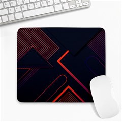 Gradient Geometric Shapes Dark Background Design Large Mousepads by Vaneshart