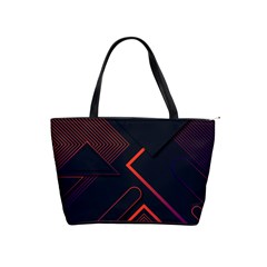 Gradient Geometric Shapes Dark Background Design Classic Shoulder Handbag