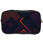 Gradient Geometric Shapes Dark Background Design Toiletries Bag (One Side) Front