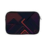 Gradient Geometric Shapes Dark Background Design Apple iPad Mini Zipper Cases Front